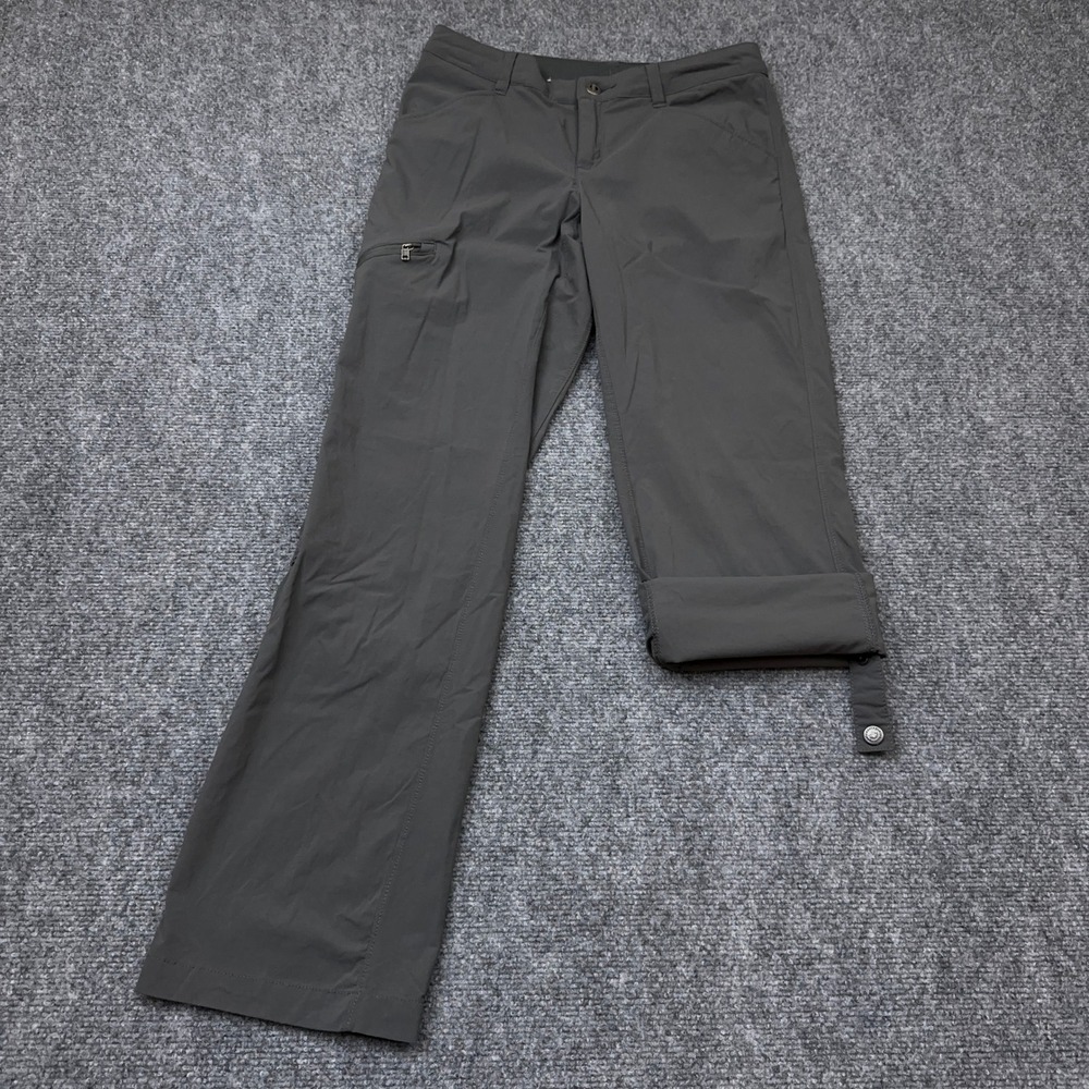 Patagonia Quandary Hiking Pants Women's 2 Forge Grey Roll-Up Drawstring Stretch